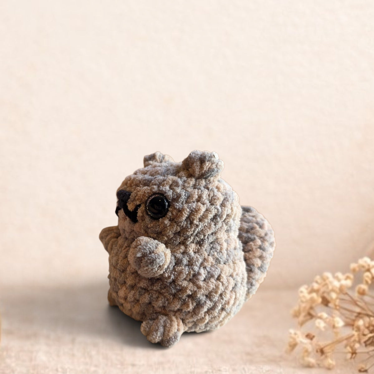 Handmade Crochet Squirrel Plush – Woodland Animal Friend