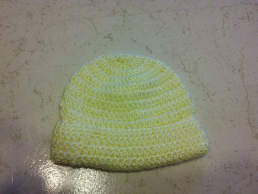 Hand Crochet Infants Lemon Yellow