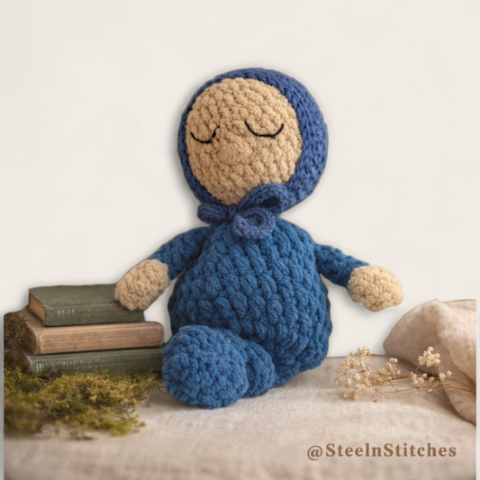 Bitty Knot Crochet Snuggler | Handmade Soft Lovey Doll